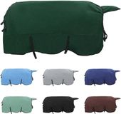 vidaXL Paardendeken Volledig Donkergroen 155 cm Polyester Fleece