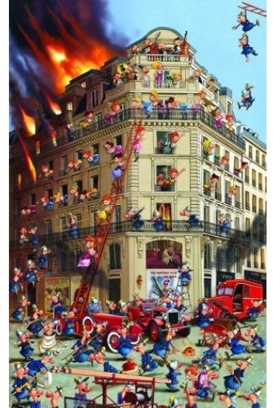Piatnik Puzzel Brandweer Francois Ruyer Comic 1000 Stukjes 535444