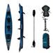 Wattsup - Opblaasbare kajak - Torpedo serie 3 zitplaatsen - 476x80cm (15'6"x31") - 100% hoge druk/dropstitch - Compleet pakket: peddels dubbele zitplaatsen pomp draagtas - Tot 235 kg - Blauw