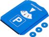 BGS Diy 80721 | Parkeerschijf | met ijskrabber/rubberen lip en 3 winkelwagenchips | voor auto en motorfiets
