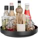 Platine de cuisine - 32 cm - Métal - Noir - Antidérapant et bord surélevé