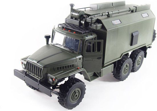 RC vrachtwagen Ural B36 leger vrachtwagen 6WD RTR 1:16, leger groen