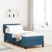 Maison Exclusive - Lit boxspring avec tête de lit bleu foncé 80 x 200 cm, velours