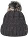 Hatland Beanie Sade No Wind Dames Antraciet One Size