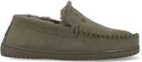 Warmbat Grizzly Suede Heren Sloffen - Groen