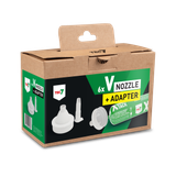 Tec7 V-Nozzle + adapter voor worsten (6 stuks)