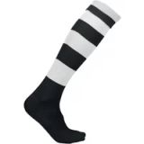 PROACT® Chaussettes de sport rayées PA021 - Black / Sporty Yellow - 39/42 EU