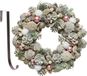 Decoris Couronne de Noël - décorée - 34 cm - Plastique - Vert