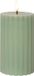 Star Trading LED-kaars van echte was 'Flame Stripe', flikkerend, groen, 15cm