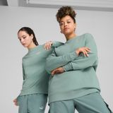 PUMA ESS Small No. 1 Logo Relaxed trui met ronde hals voor Dames, Groen, Maat S
