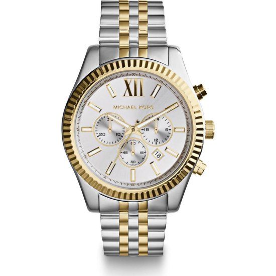 Michael Kors Lexington MK8344 Heren Horloge - Zilverkleurig - 45 mm