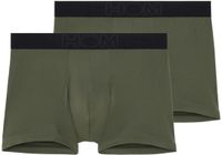HOM Heren retro short / pant 2 pack Supersoft khaki