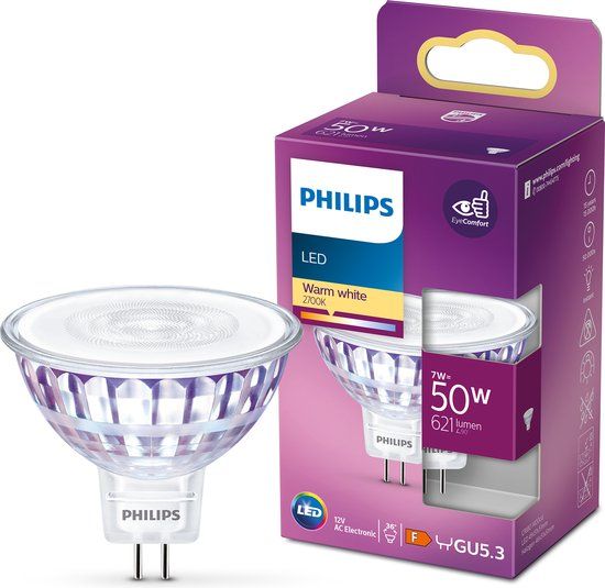 Philips LED Spot GU5.3 - 7W - 2700K - Warm White Light
