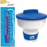 Armosa Bv Chloordrijver/chloordispenser groot voor tabletten 200 gram incl waterthermometer