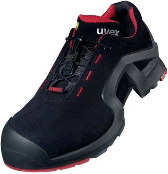 Uvex 1 X-Tended Support werkschoenen - S3 - Rood/Zwart - Maat 44