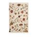 Madam Stoltz Laagpolig Rechthoekige Jute Vloerkleed 240x160 cm - Gebroken Wit/Rood/Geel/Groen