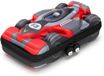 RockPapa Grande Trousse, Trousse Voiture de Course pour l'École pour Garçons & Filles, Grande Trousse pour l'École & le Bureau (Gris Rouge)