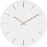 Karlsson Wandklok Charm - Wit/Goud - Ø30cm