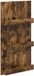 vidaXL Tijdschriftenrek Rook Eiken 51 x 11 x 102 cm Bewerkt hout