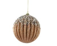 Decoris Kerstbal foam d10 cm brandy