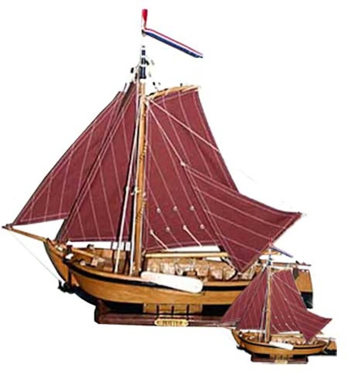 Flyer Gifts Botter Zeilschip 34 cm - Houten Scheepsmodel