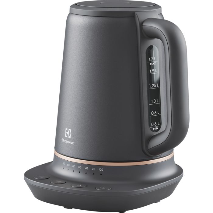 Electrolux E7K16BP waterkoker 1,7 l 2400 W Zwart, Koper