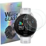 Phonillico® Gehard glas voor Garmin Forerunner 165 / Forerunner 165 Music [Pack van 2] Anti-kras horloge-screenprotector