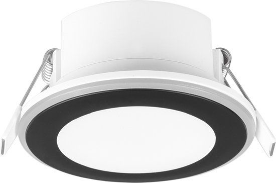 BES LED Trion Auran LED Spot - 5W - Warm Wit 3000K - Rond - Mat Zwart - Kunststof