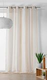 Linder gordijn, 100% polyester, beige, 155 x 260 cm