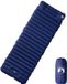 vidaXL Kampeermatras met kussen zelfopblazend 1-persoons marineblauw