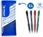 PILOT - G2 Gel Rollerball Pen, Medium Point, 4-Pack, Assorted Ink Colors