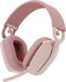 Logitech Zone Vibe 100 Casque, sans fil, Bluetooth, réduction du bruit, compatible avec Teams, Google Meet et Zoom, rose