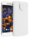mumbi Echt leren hoesje compatibel met HTC 10 hoes leer tas case wallet, wit