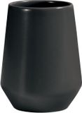 Spirella Joshua Black Tandenborstelhouder – Keramische Borstelhouder met Mat Gouden Afwerking – 9 x 9 x 11,5 cm