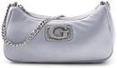 GUESS Schoudertas Prue Mini Top Zip Shoulder Bag Silver Lichtgrijs