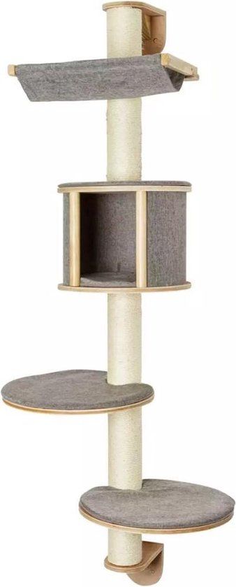 Kerbl Dolomit Tofana Wall-Mounted Cat Tree - Grey - 168cm