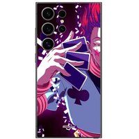 Maniacase Etui Samsung Galaxy S24 Ultra Hisoka Morow en de kaarten hunter x hunter anime