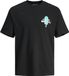 JACK&JONES JORFRUTTI TEE SS CREW NECK TG Homme T-shirt M Noir Coton Loose Fit