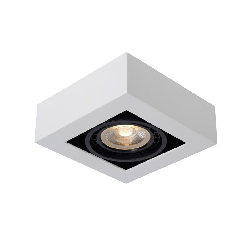 Lucide ZEFIX - Plafondspot - LED Dim to warm - GU10 - 1x12W 2200K/3000K - Wit