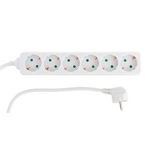 Stekkerdoos - wit - 1,4 m - 3500 watt