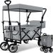 KESSER® Bolderkar Opvouwbaar Bolderwagen GT9000 met Dak - Grijs