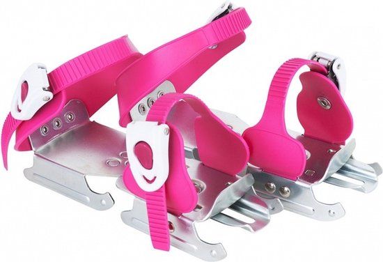 Tempish – Feeez – Glijijzertjes – Schaatsen Kinderen – Roze – Dubbelijzers voor Stabiliteit & Eerste Schaatsstapjes – Maat 14.5–20 cm