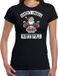 Bellatio Decorations Santas Angels Northpole Fout Kerstshirt / Kerst t-shirt Zwart voor dames - M