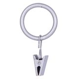 Kenney Clip ringen voor 5/8" tot 3/4" diameter gordijnroeden, geborsteld nikkel, 14 stuks