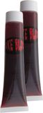 Funny Fashion Halloween nep bloed tube - 2x - horror thema - 34 ml - wonden maken