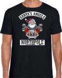 Bellatio Decorations Shoppartners Bv Fout Kerstshirt / Kerst t-shirt Santas angels Northpole zwart voor heren - Kerstkleding / Christmas outfit L