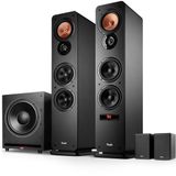 Teufel Ultima 40 ACTIVE 3 Club Edition - 4.1 bluetooth surroundsysteem met actieve vloerstaanders, draadloze actieve rearspeakers en krachtige subwoofer, basreflex, ingebouwde versterker, HDMI ARC CEC‌ - zwart