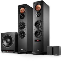 Teufel Ultima 40 ACTIVE 3 Club Edition - 4.1 bluetooth surroundsysteem met actieve vloerstaanders, draadloze actieve rearspeakers en krachtige subwoofer, basreflex, ingebouwde versterker, HDMI ARC CEC‌ - zwart