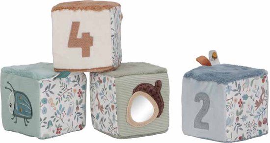 Little Dutch Zachte blokkenset - Forest Friends - 4 delig - 0+ jaar