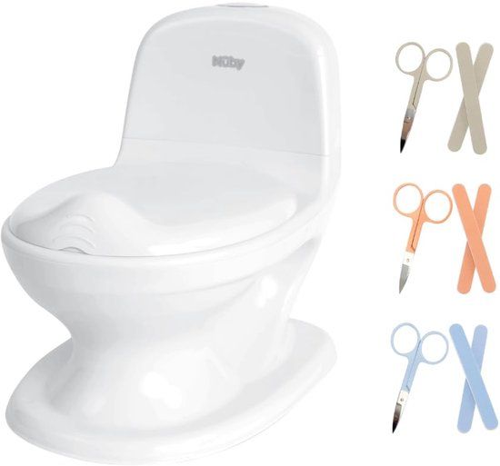 Nûby - My Real Potty Plaspotje met Spoelgeluid & Nagelverzorgingsset - 18m+